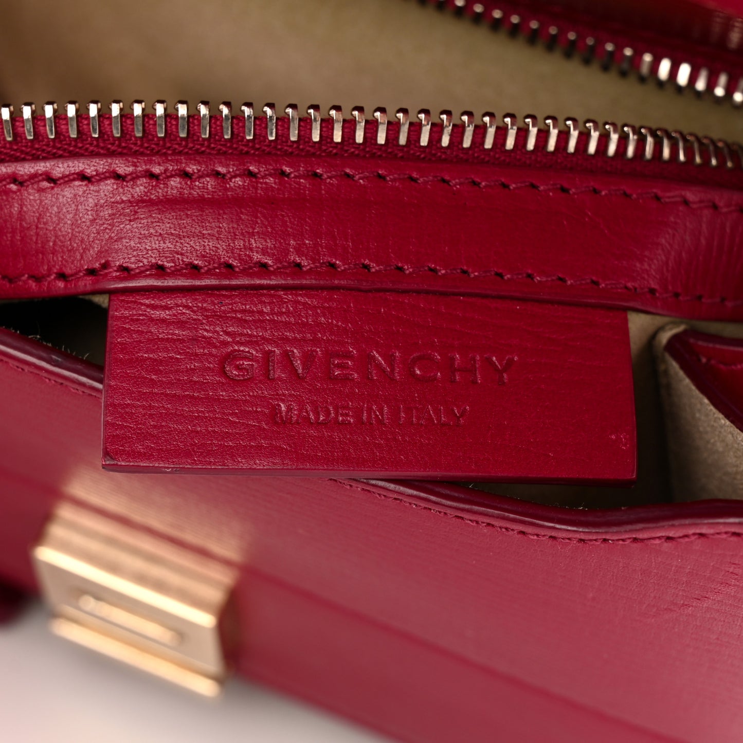 Textured Calfskin Mini Pandora Box Crossbody Bag Magenta