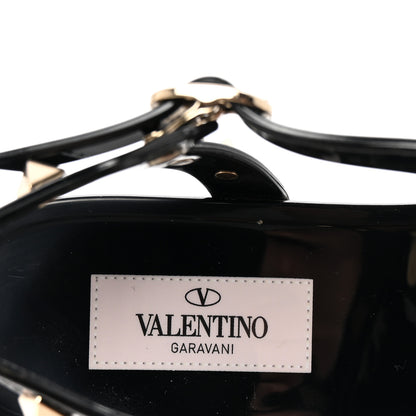 Valentino Garavani PVC Jelly Rockstud Caged Sandals 36 Black 8 of 8