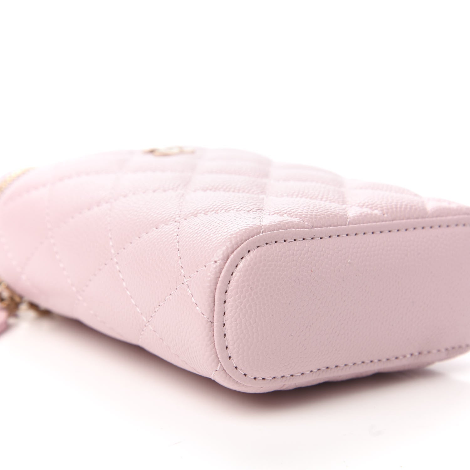 Chanel Caviar Quilted Small Vertical Coco Beauty Vanity Case With Chain Light Pink 6 of 11