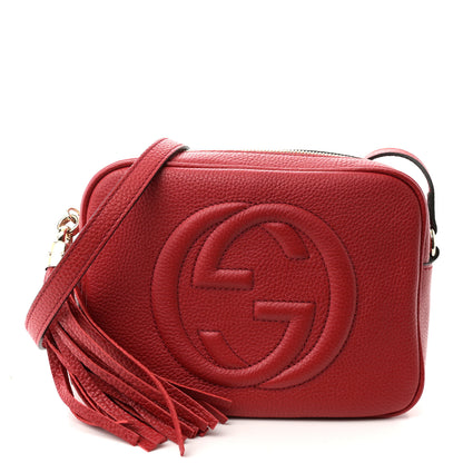 Gucci Pebbled Calfskin Small Soho Disco Bag Vibrant Red 1 of 10