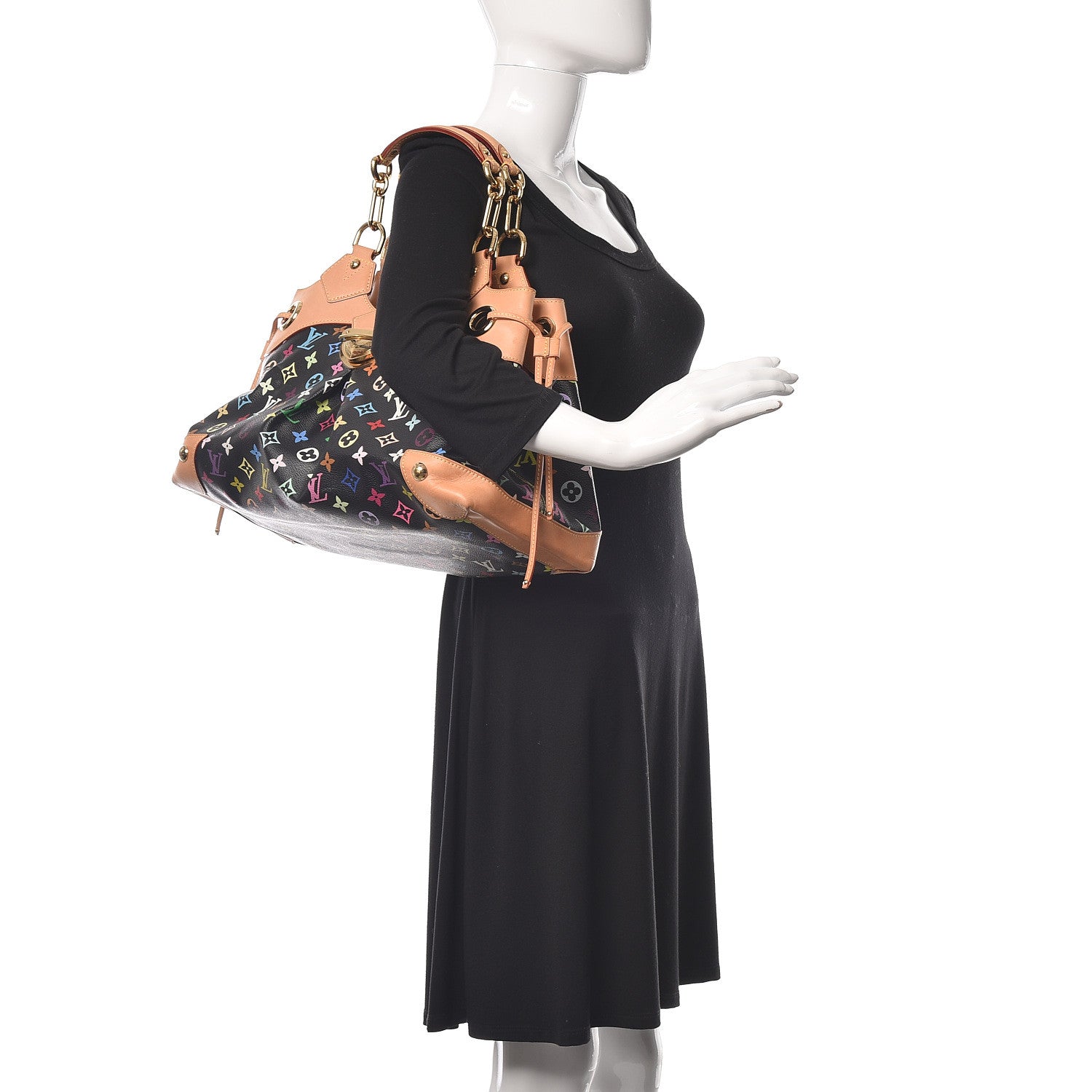 Louis Vuitton Monogram Multicolor Ursula Black 2 of 9