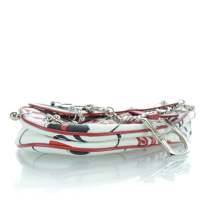 Christian Dior Hardcore Pierced Saddle Bag White Red Black 5 of 9