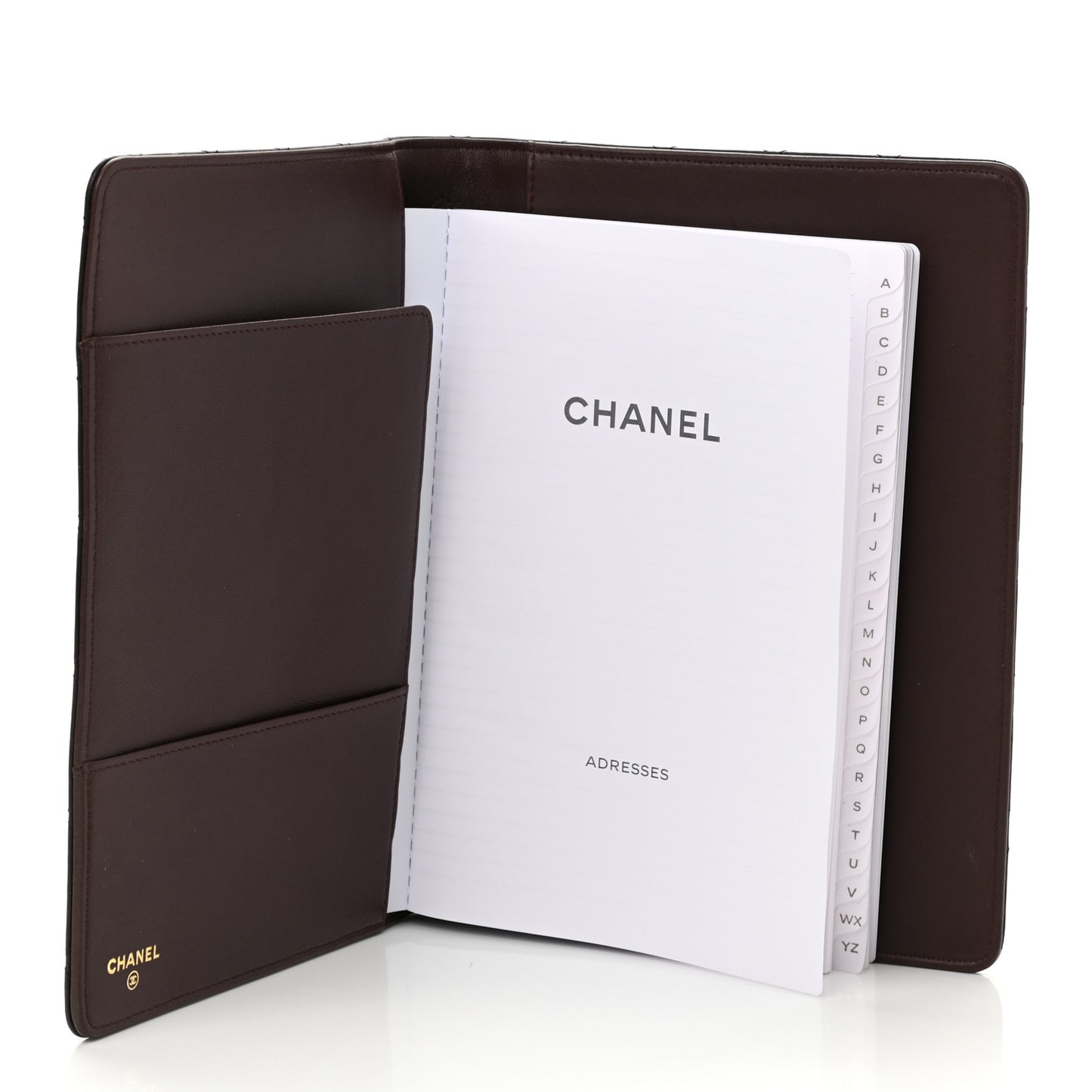 Lambskin Quilted Large Agenda Cover Black