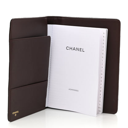 Chanel Lambskin Quilted Large Agenda Cover Black 10 of 10