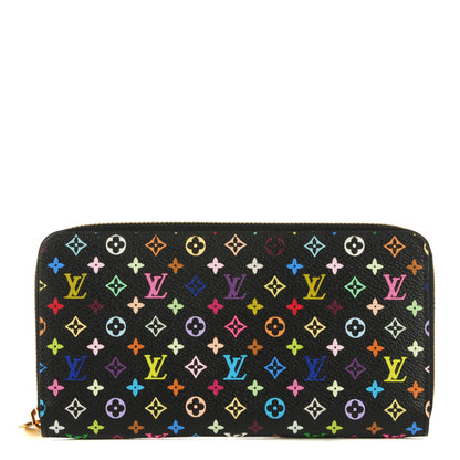 Louis Vuitton Monogram Multicolor Zippy Wallet Black Grenade 1 of 7