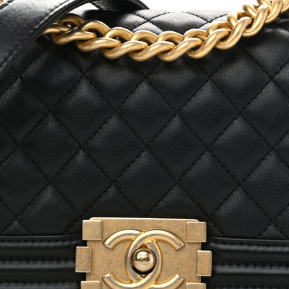 Chanel Calfskin Quilted Small Boy Flap Black 7 of 10