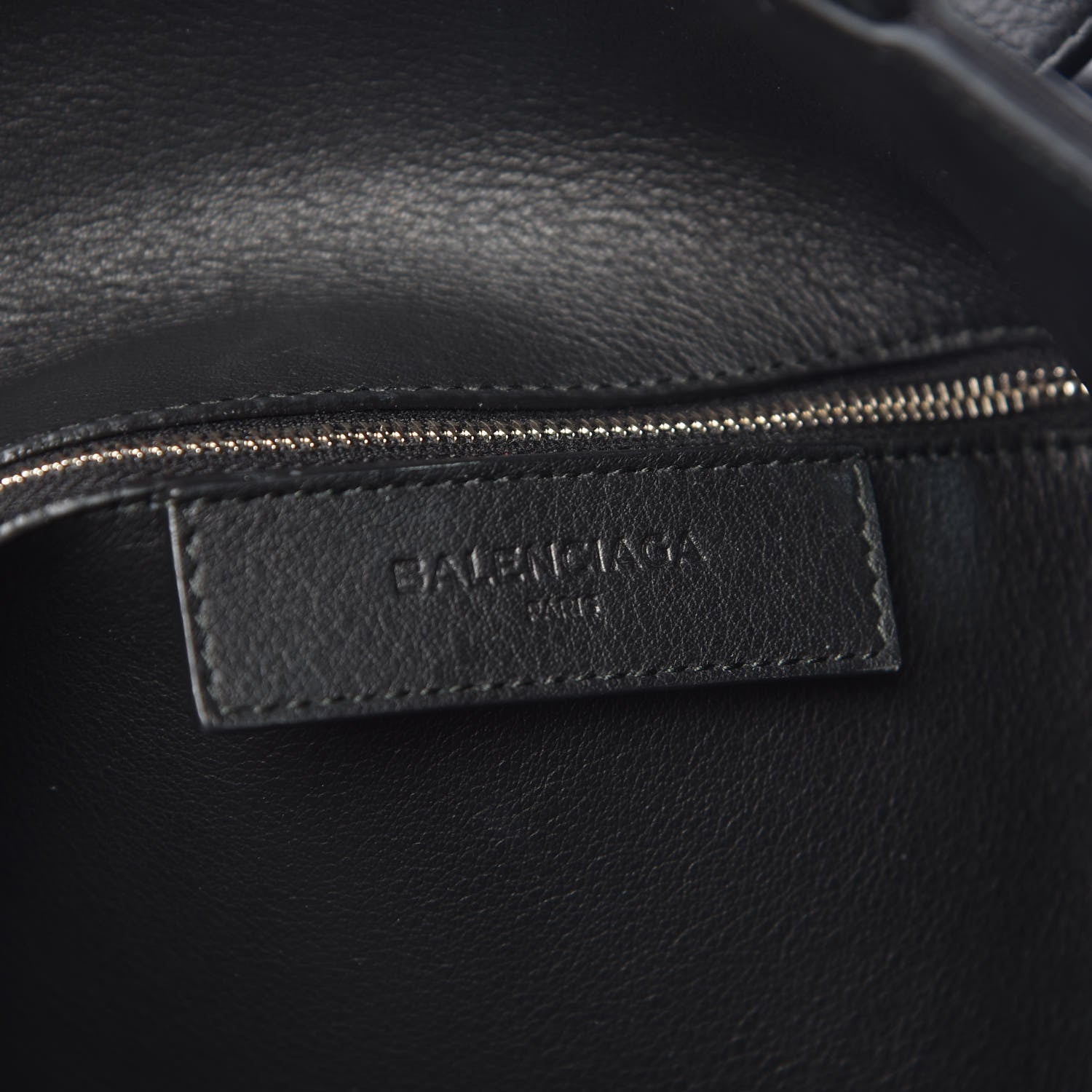 Balenciaga Calfskin Logo Medium Tote Black 7 of 11