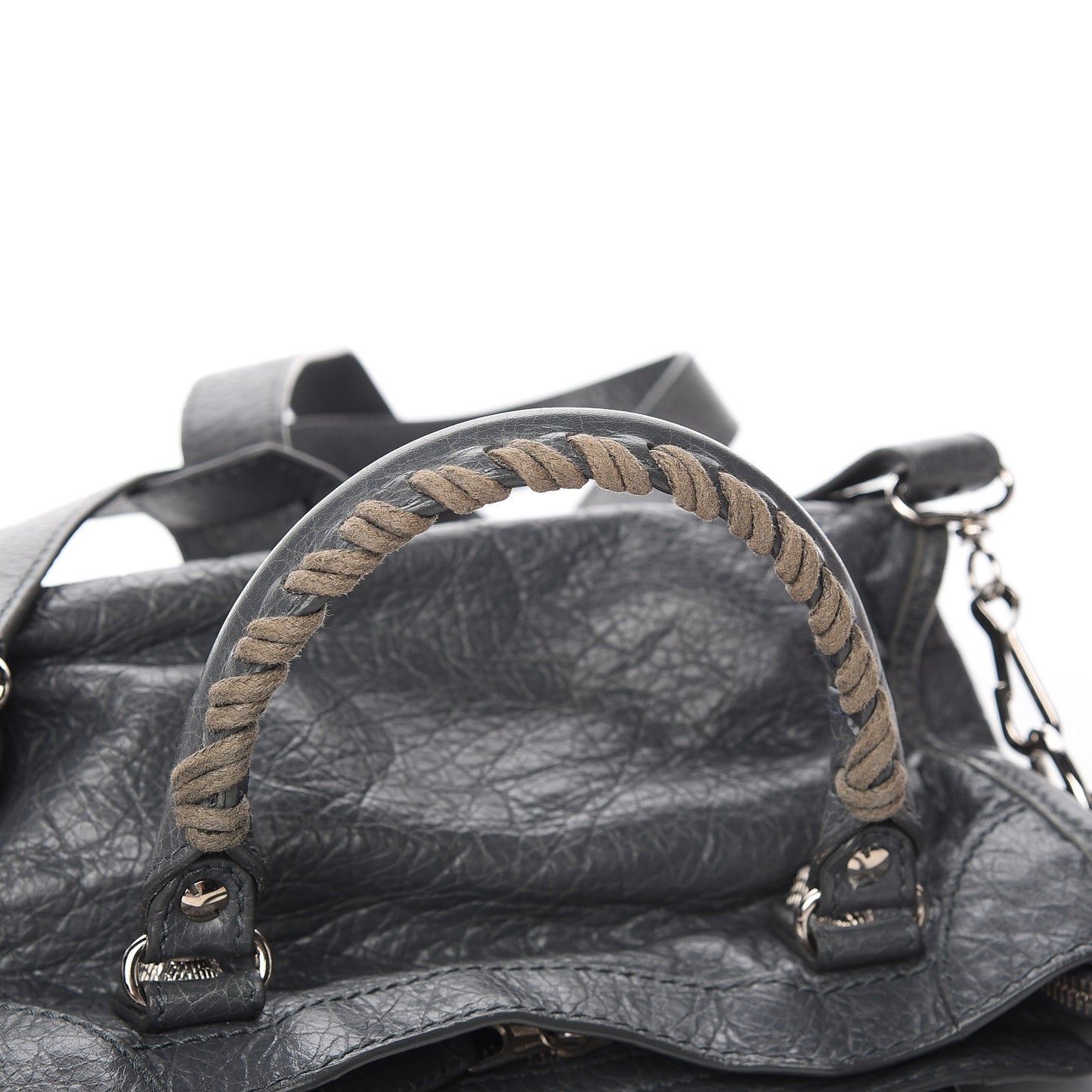 Agneau Giant 12 Silver Hardware Mini City Gris Tarmac
