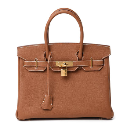 Hermes Togo Birkin 30 Gold 1 of 11
