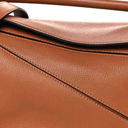 Loewe Grained Calfskin Small Puzzle Bag Tan 7 of 9