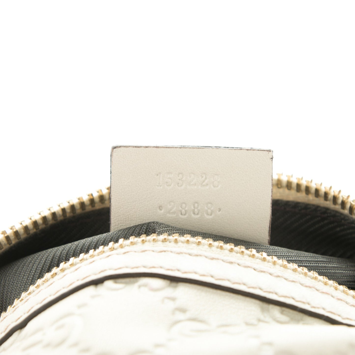 Guccissima Small Cosmetic Pouch Off White