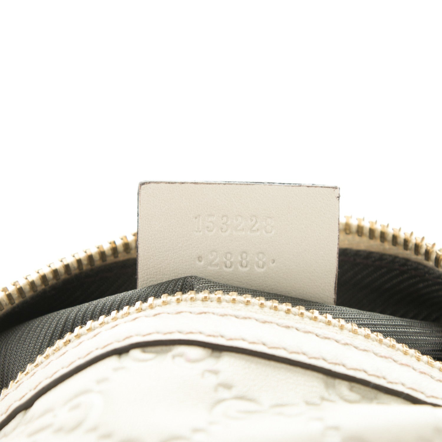 Gucci Guccissima Small Cosmetic Pouch Off White 7 of 7