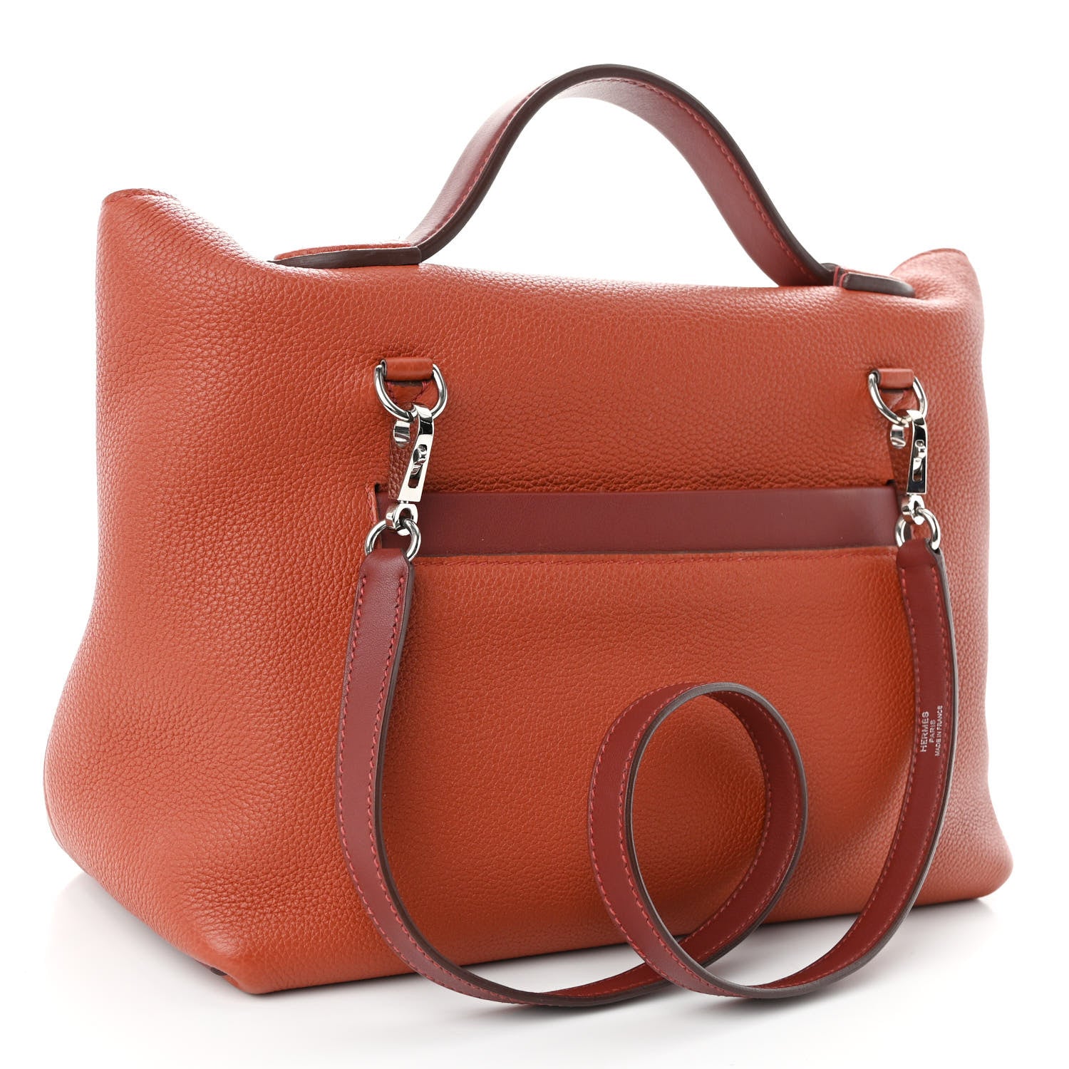 Hermes Evercolor Swift 24/24 29 Brique Rouge H Rouge Piment Bleu Frida 3 of 12