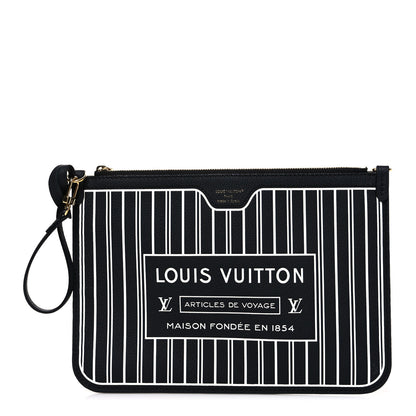 Louis Vuitton Calfskin Neverfull Inside Out MM Pochette Black 1 of 6