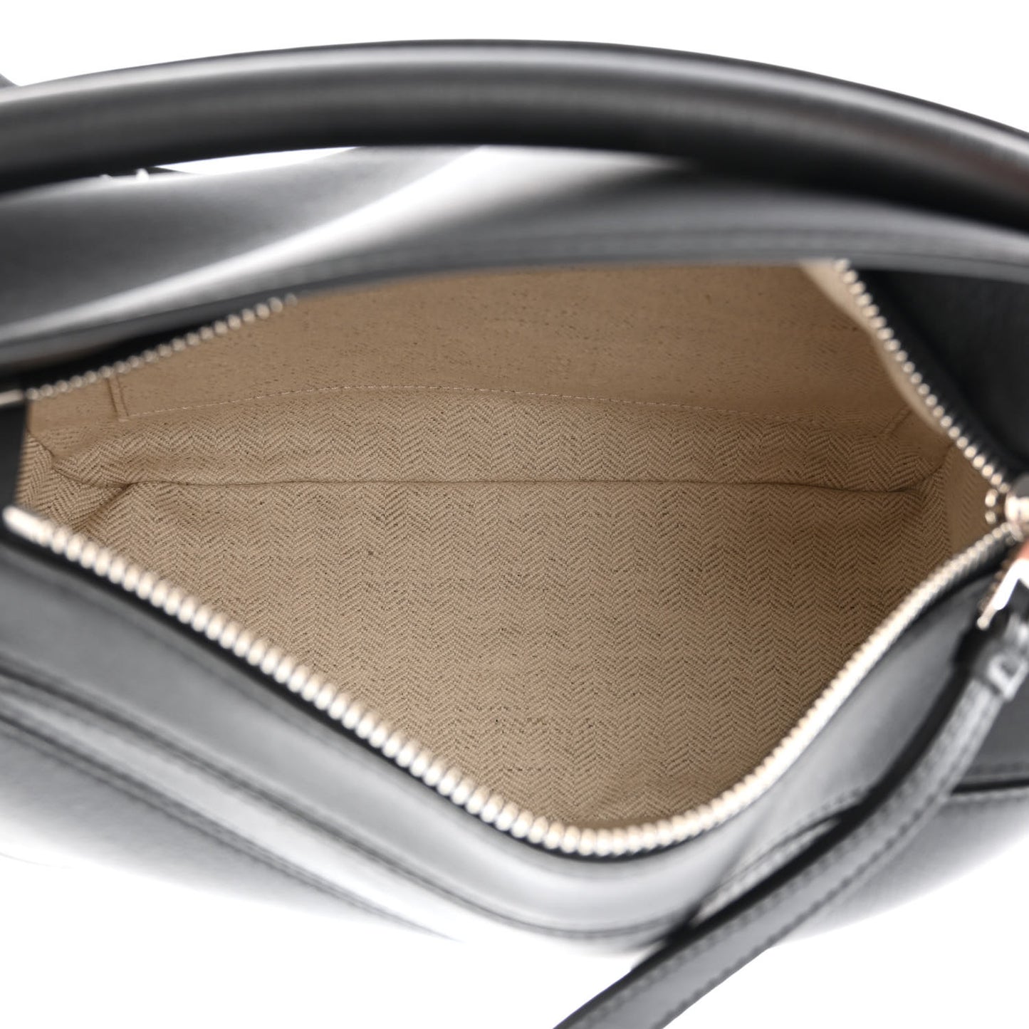 Calfskin Small Puzzle Bag Black