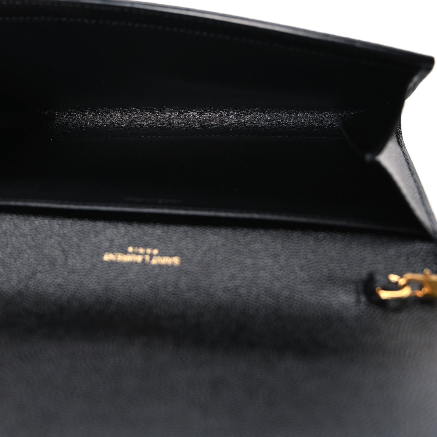 Saint Laurent Grain De Poudre Uptown Chain Wallet Black 6 of 10