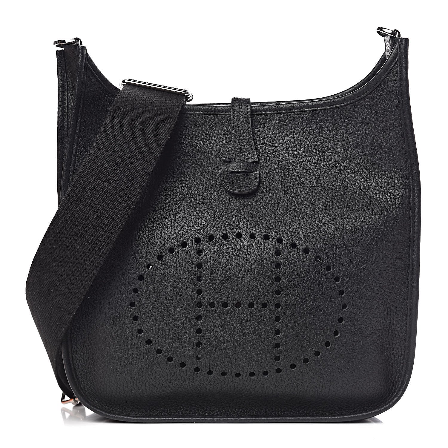 Hermes Taurillon Clemence Evelyne III PM Black 1 of 14