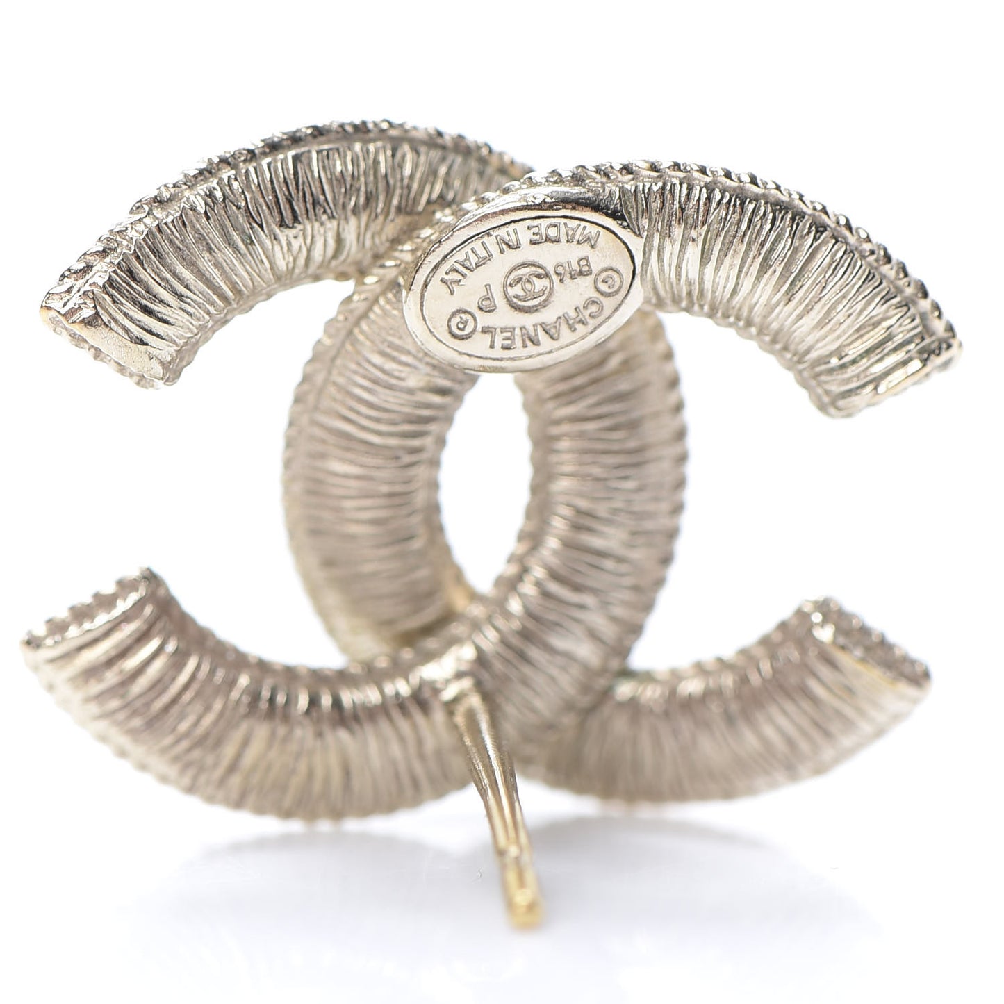 Pearl CC Earrings Gold