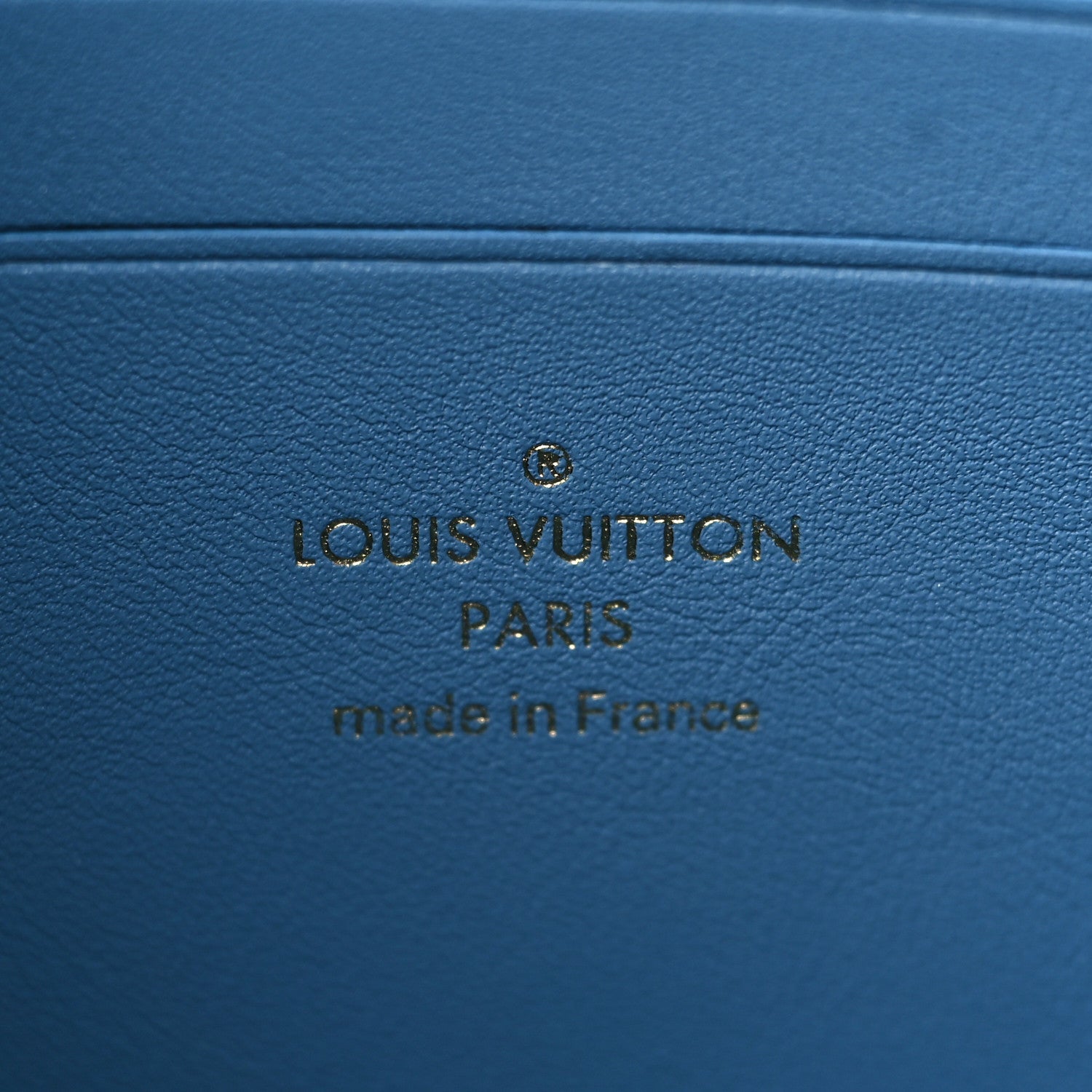 Louis Vuitton Embroidered Monogram Denim New Wave Zipped Pochette Blue 6 of 7