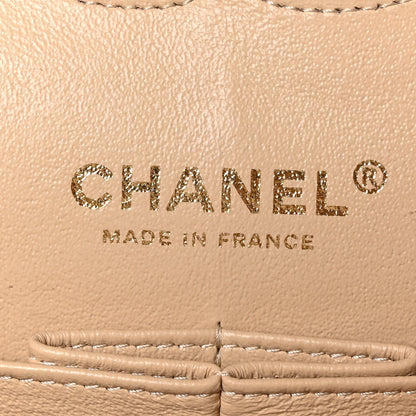 Chanel Caviar Quilted Medium Double Flap Beige 6 of 9