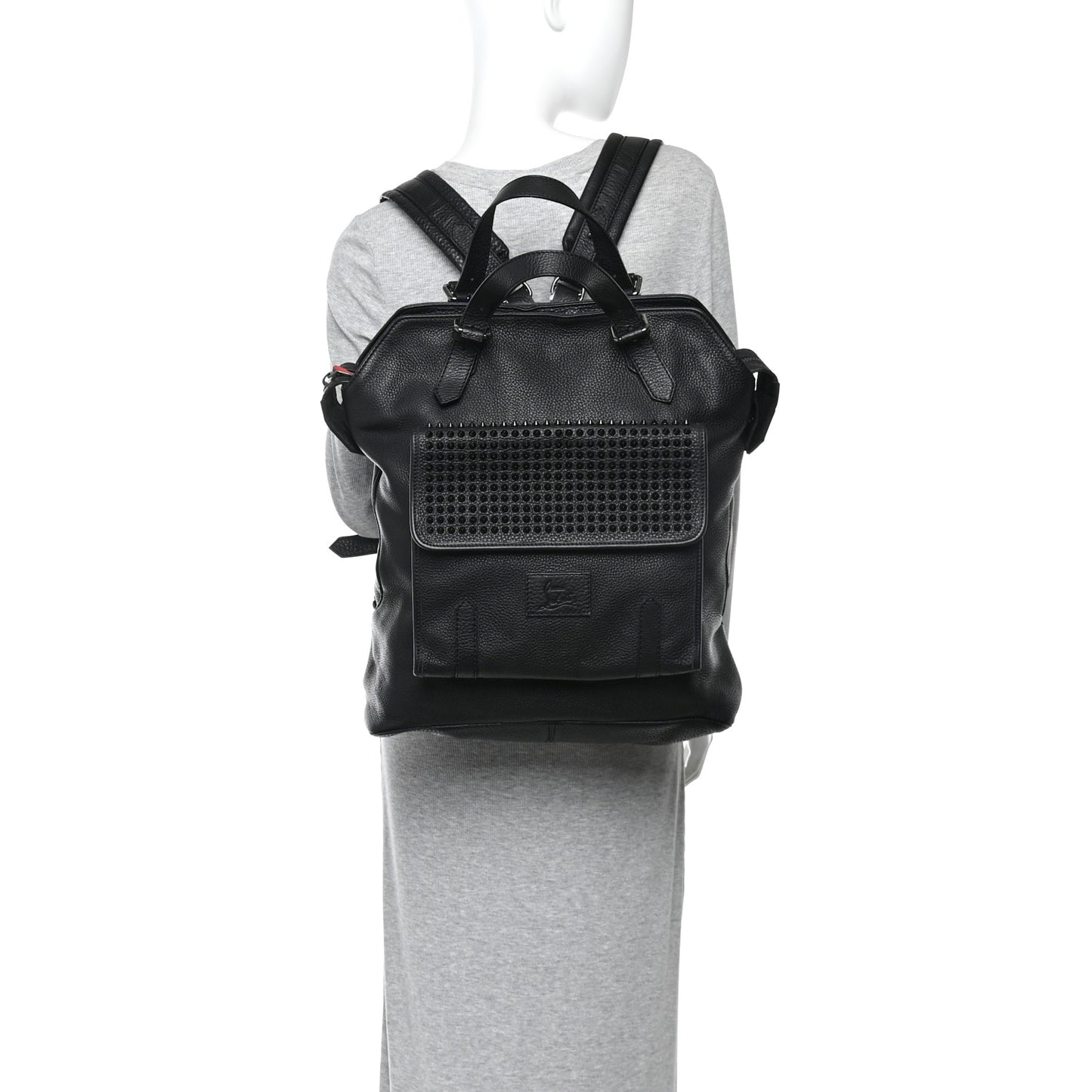 Calfskin Spikes Syd Backpack Black