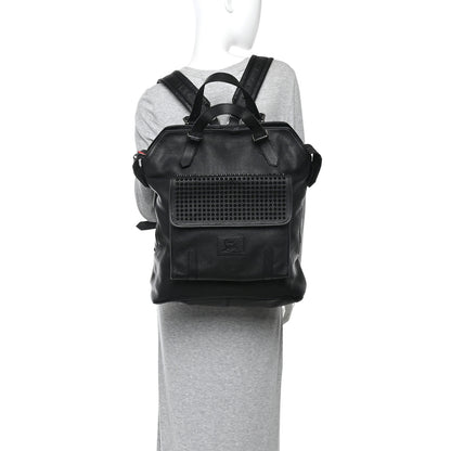 Christian Louboutin Calfskin Spikes Syd Backpack Black 2 of 9