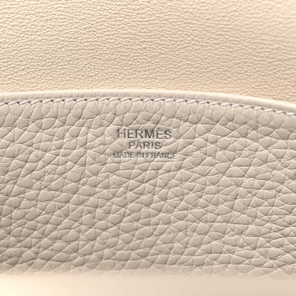 Hermes Taurillon Clemence Halzan 31 GM Craie 6 of 8