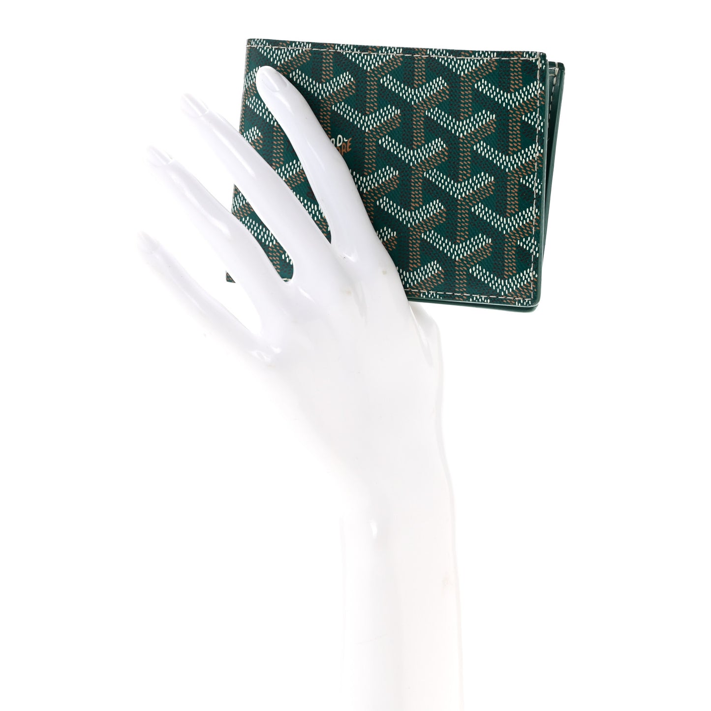 Goyardine Bi-Fold Victoire PM Wallet Green