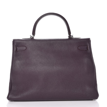 Hermes Togo Kelly Retourne 35 Raisin 5 of 51