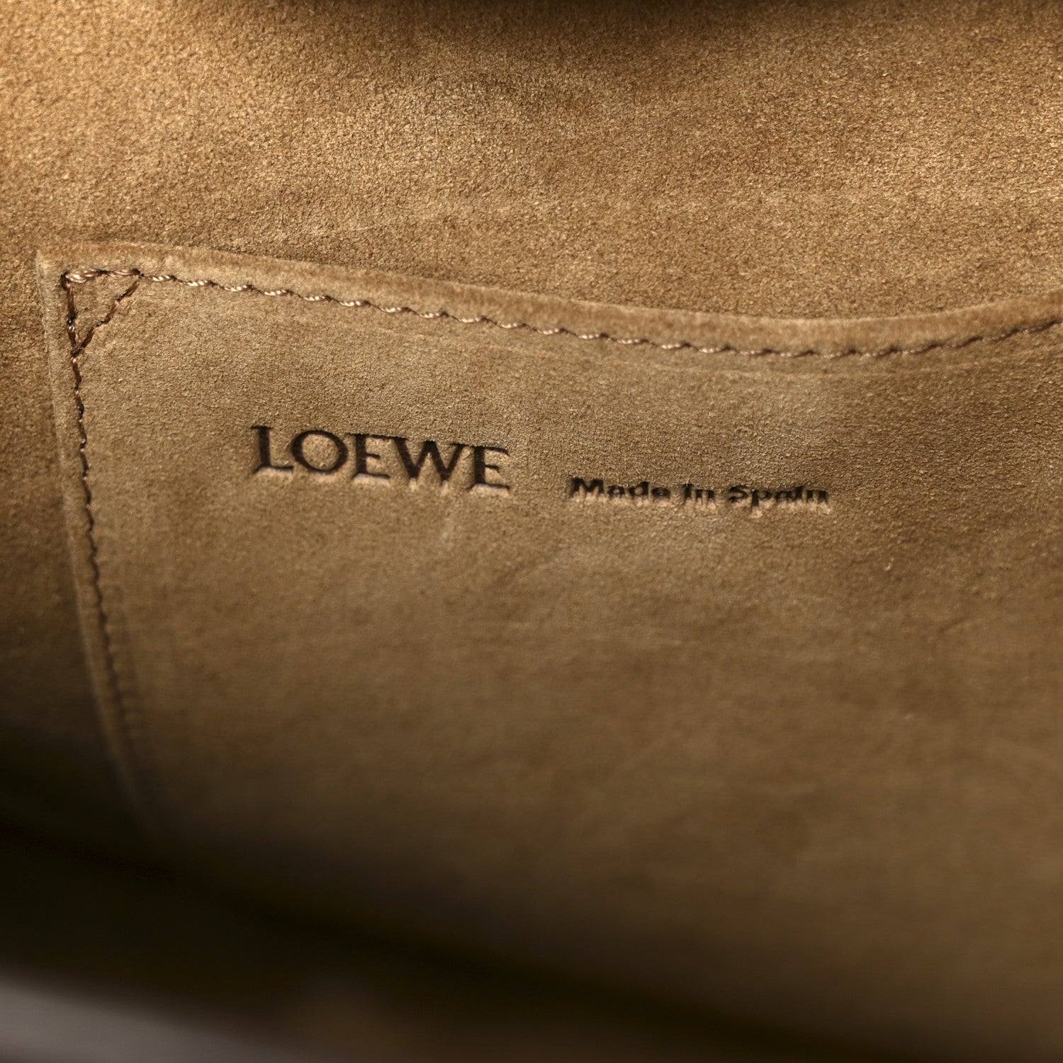 Loewe Suede Calfskin Large Amazona 180 Dark Chestnut 6 of 11