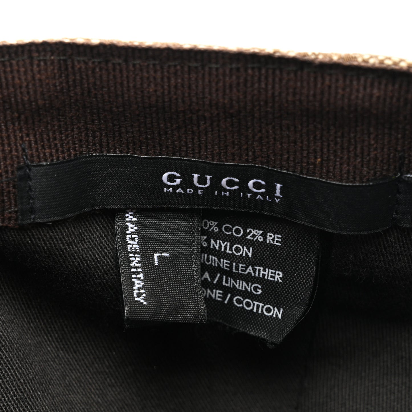 Monogram Web Baseball Hat L Beige Cocoa