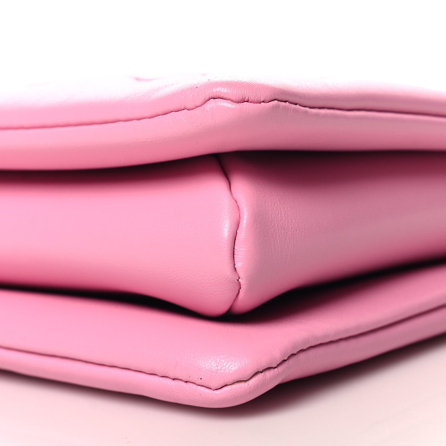 Lambskin Embossed Monogram Coussin PM Rose Bonbon