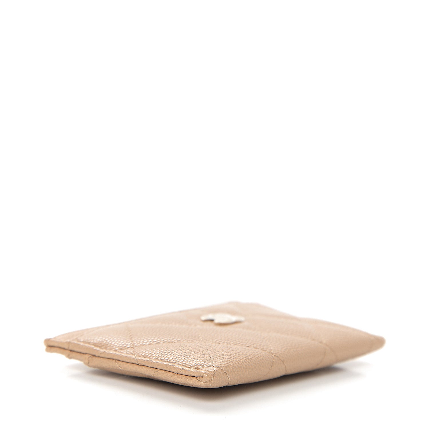 Chanel Caviar Quilted Card Holder Beige 3 of 8