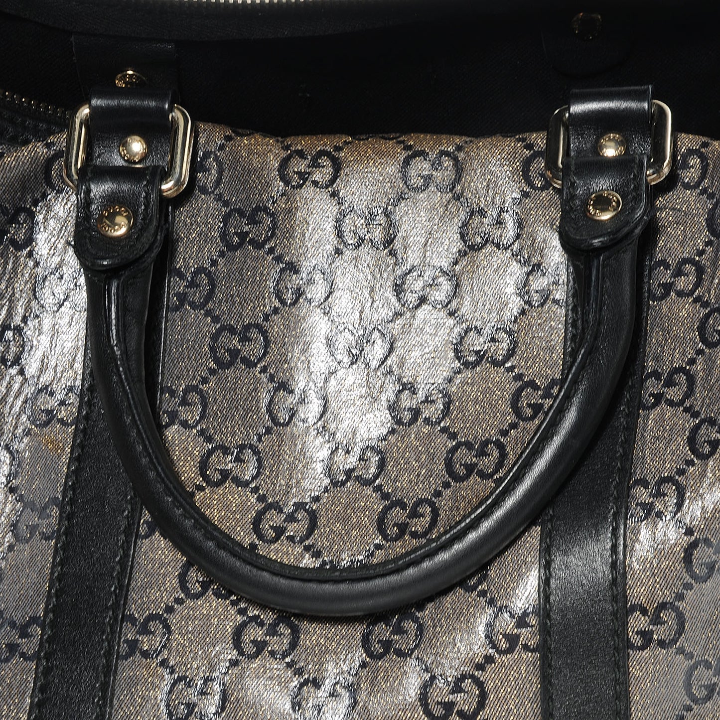 Crystal Monogram Medium Joy Boston Navy