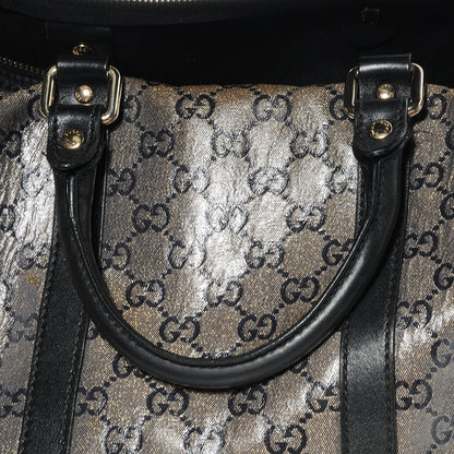 Gucci Crystal Monogram Medium Joy Boston Navy 9 of 11
