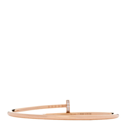 Cartier 18K Pink Gold Diamond Small Juste Un Clou Bracelet 16 2 of 5