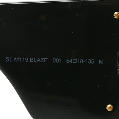 Saint Laurent Acetate Blaze Sunglasses SL M119 Black 6 of 7