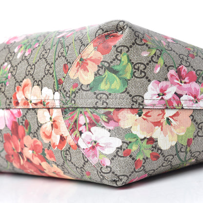Gucci GG Supreme Monogram Blooms Medium Reversible Tote Beige Multicolor Dry Rose 13 of 15
