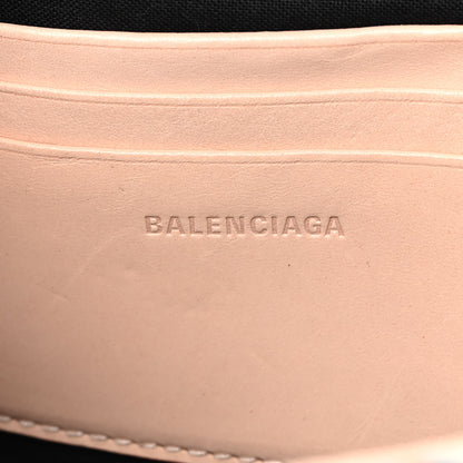 Balenciaga Destroyed Denim Jacquard Logo Matelasse BB Chain Wallet Bluette 6 of 13