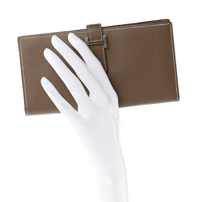 Hermes Epsom Bearn Gusset Wallet Etoupe 2 of 8
