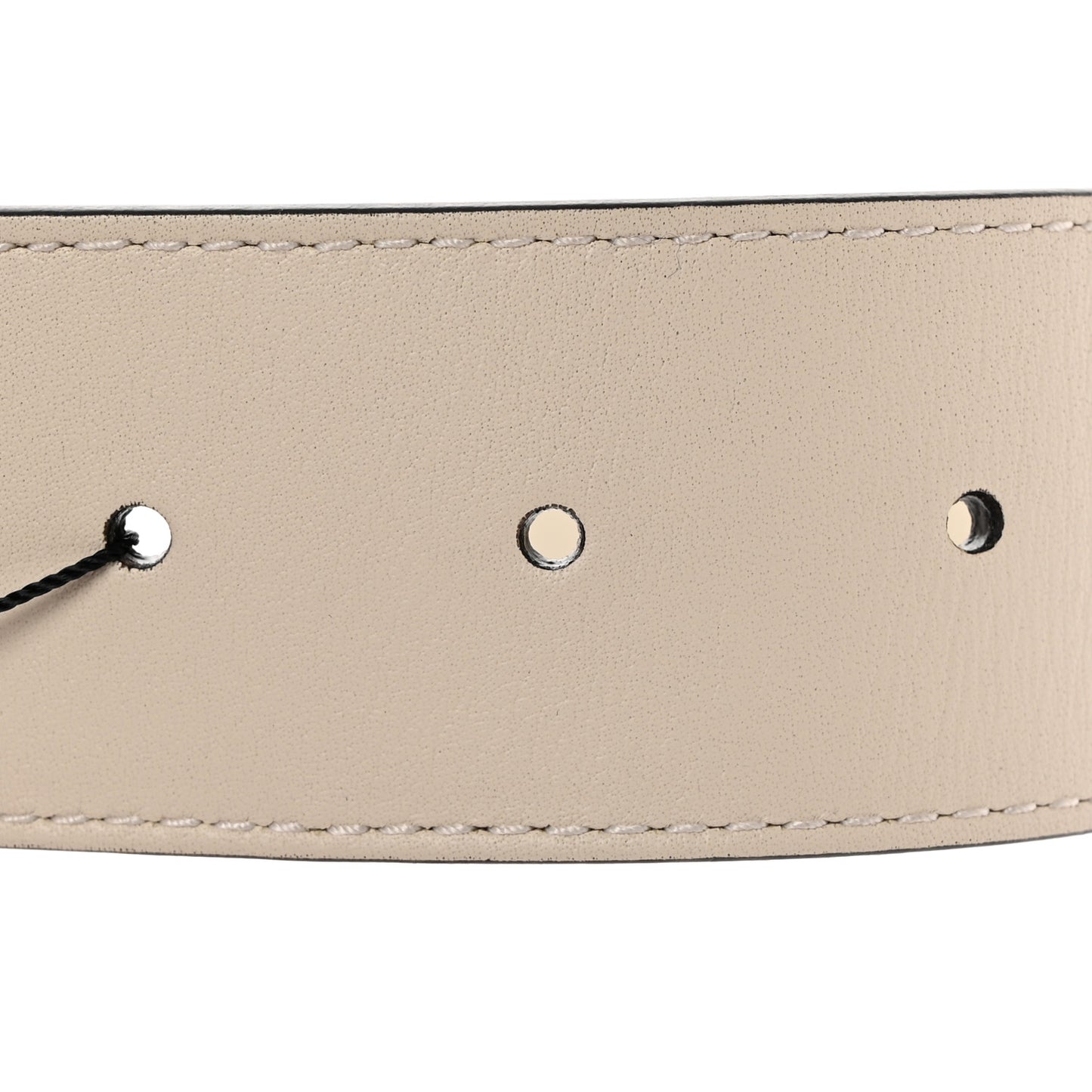 Nylon Calfskin Sylvie Web Double G 40mm Belt 95 38 Mystic White Hibiscus Red Maritime