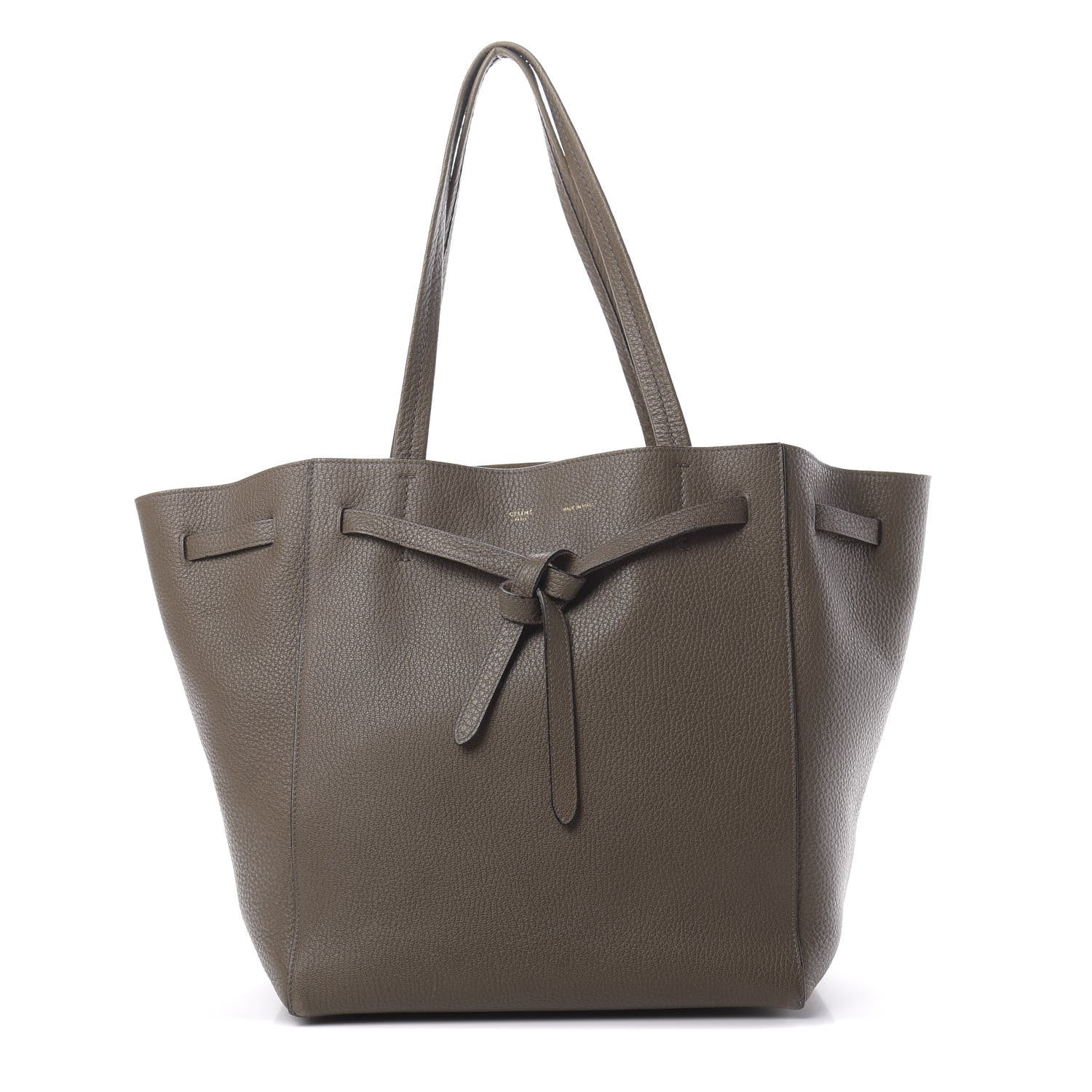Celine Soft Grained Calfskin Medium Belt Cabas Phantom Souris 1 of 14