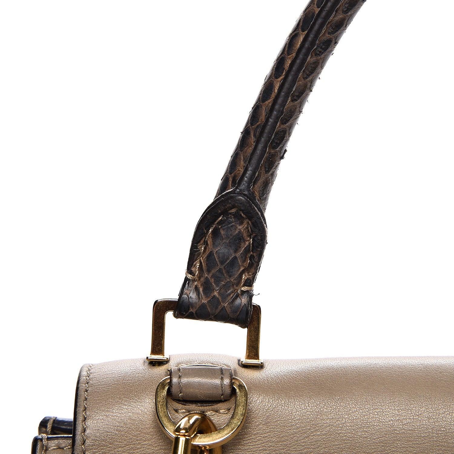 Celine Calfskin Suede Whipsnake Medium Trapeze Black Dune 19 of 25