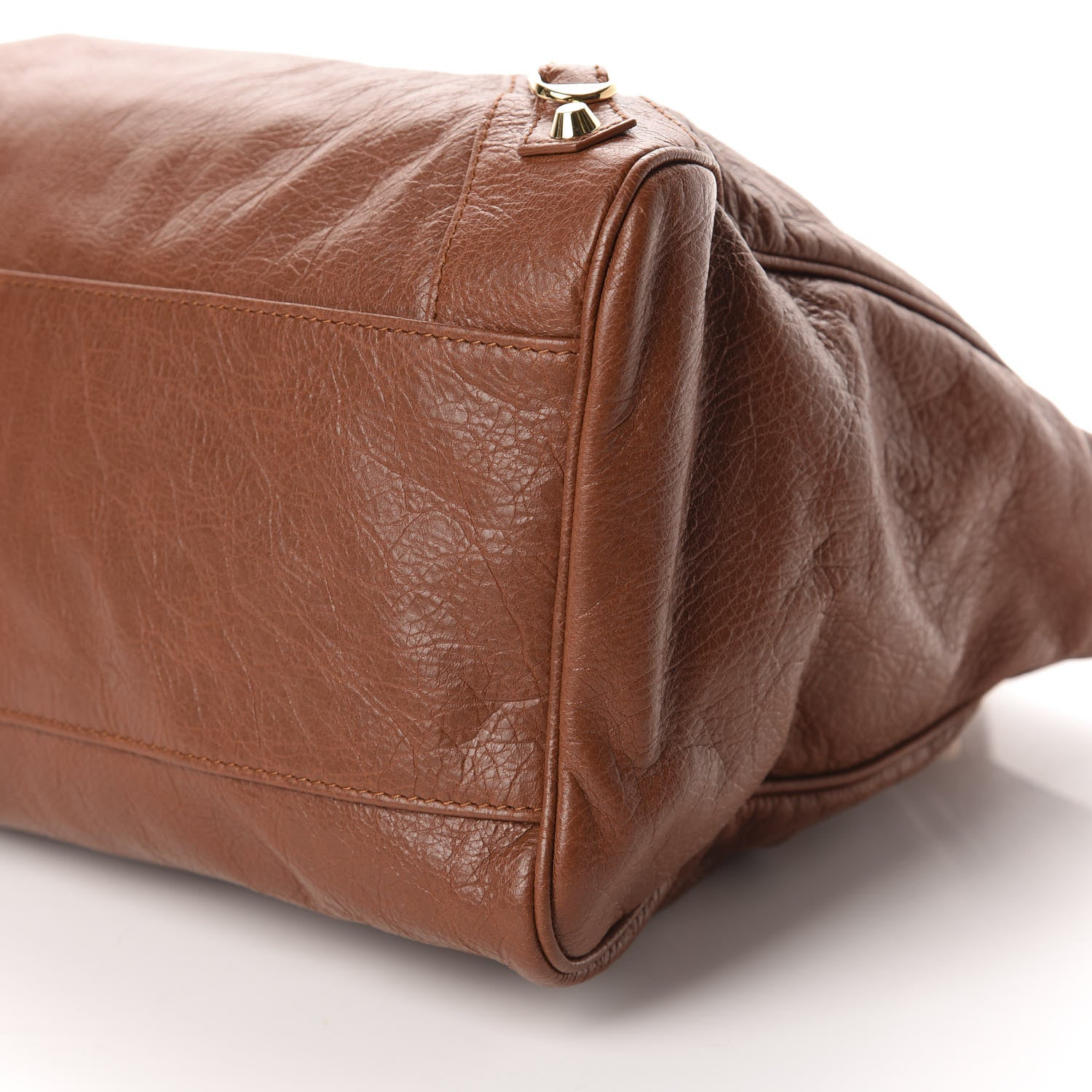 Balenciaga Agneau Classic Gold Hardware Velo Marron Cognac 7 of 11