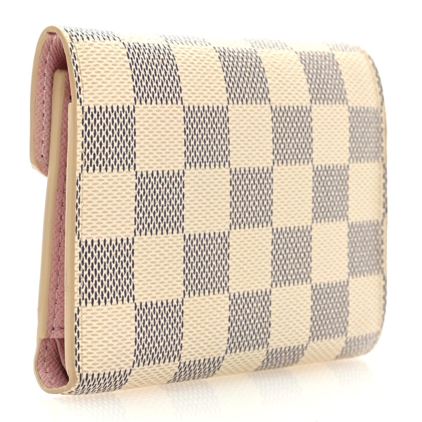 Damier Azur Victorine Wallet Rose Ballerine