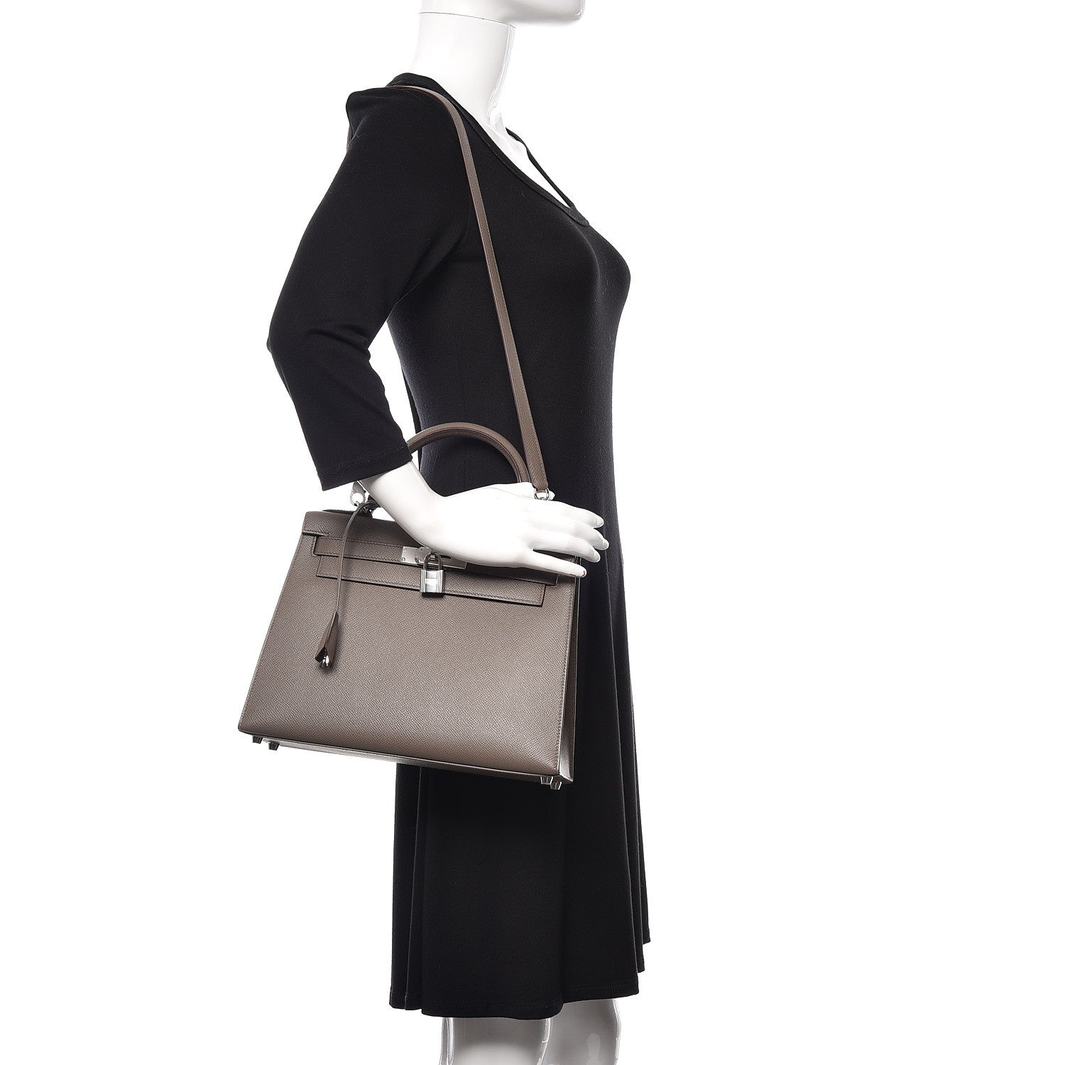 Hermes Epsom Kelly Sellier 28 Etain 2 of 39
