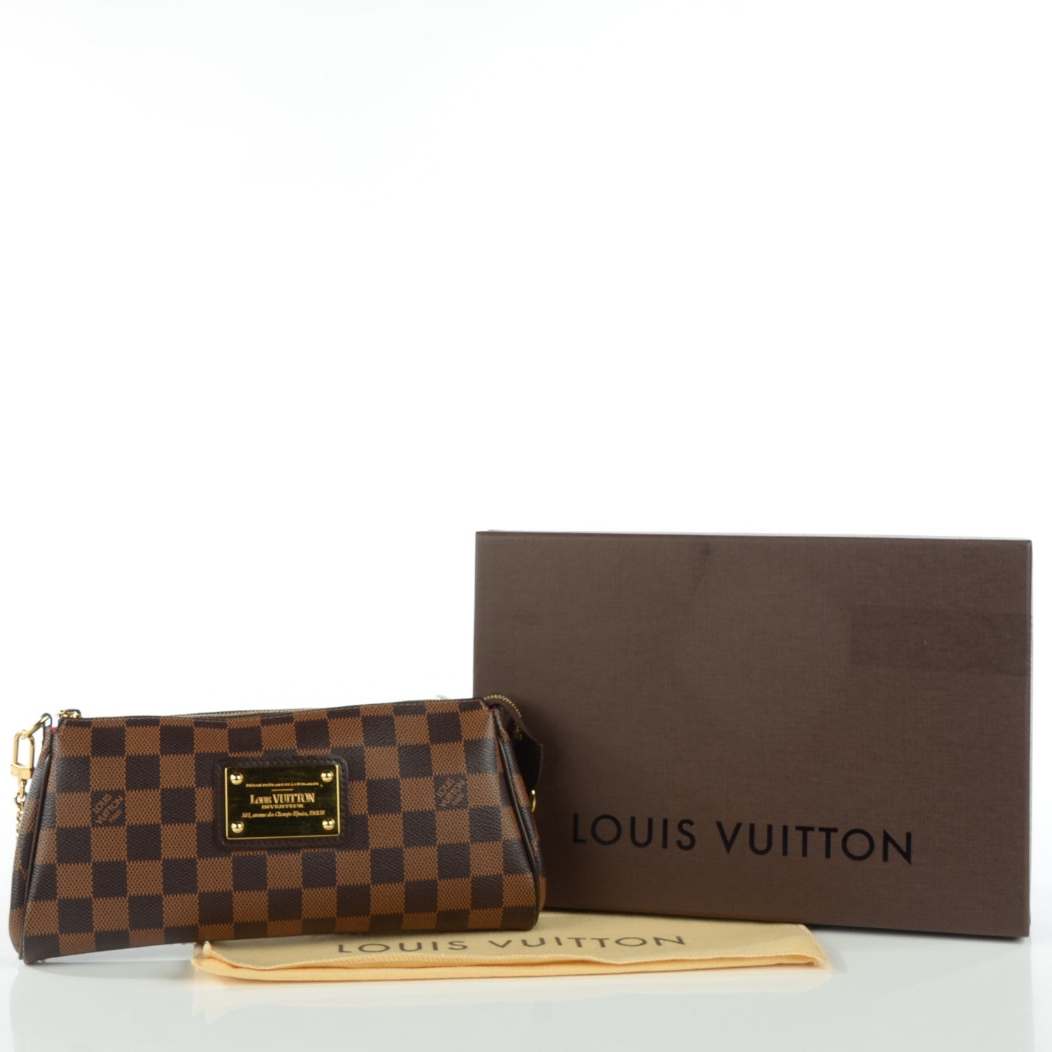 Louis Vuitton Damier Ebene Eva Clutch 5 of 8