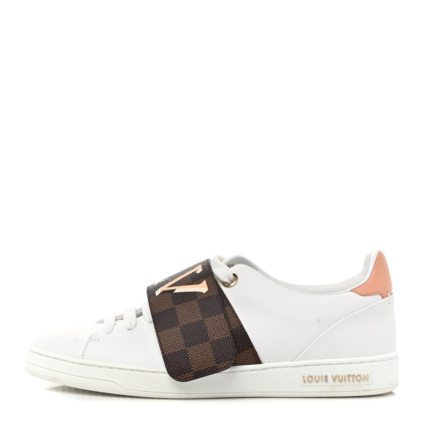 Damier Ebene Front Row Sneaker 39 White