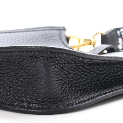 Hermes Taurillon Clemence Zigzag Evelyne TPM Caban Black Bleu Zellige Indigo 9 of 10