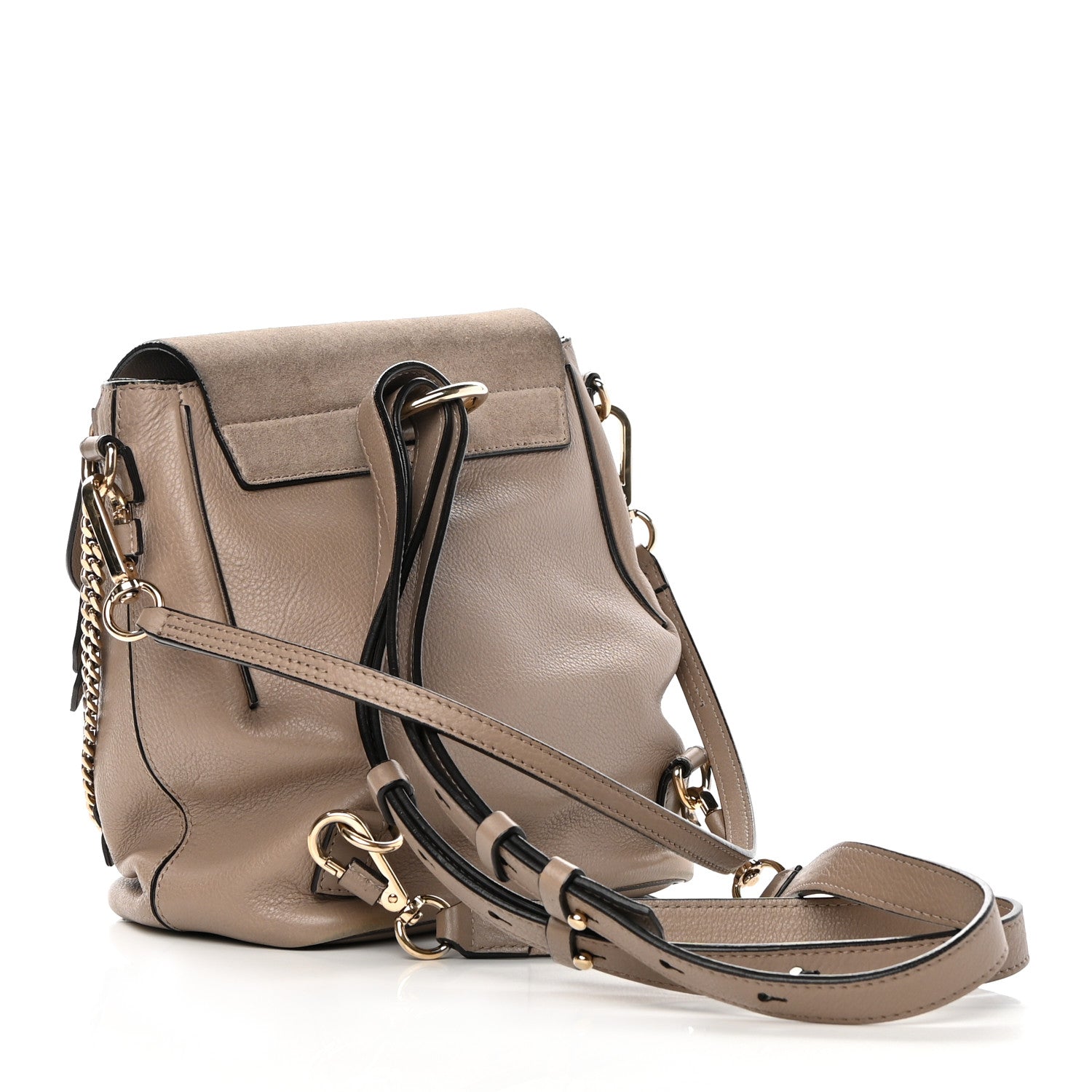 Chloe Suede Calfskin Medium Faye Backpack Motty Grey 3 of 21